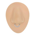 Gold Double CZ Paved Bendable Hoop image 0