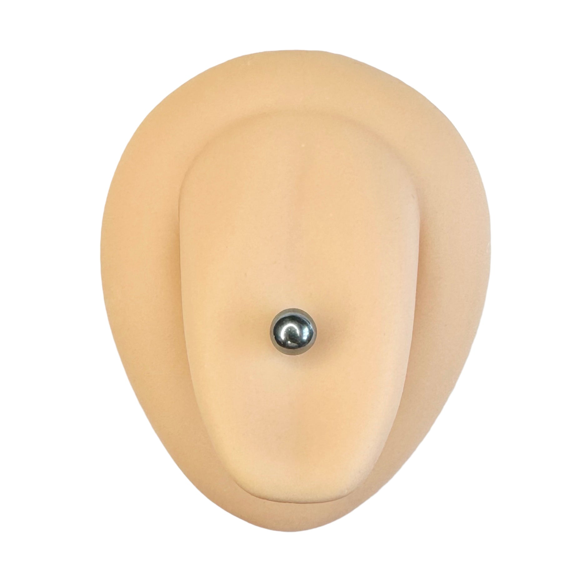 Black Faux Pearl Tongue Bar image 0