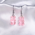 Cotton Candy Gummy Bear Earrings image 0