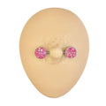 Pink Druzy Stone Nipple Bar image 0