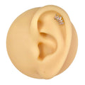 AB Prong Set Marquise CZ Flat Back Stud image 0