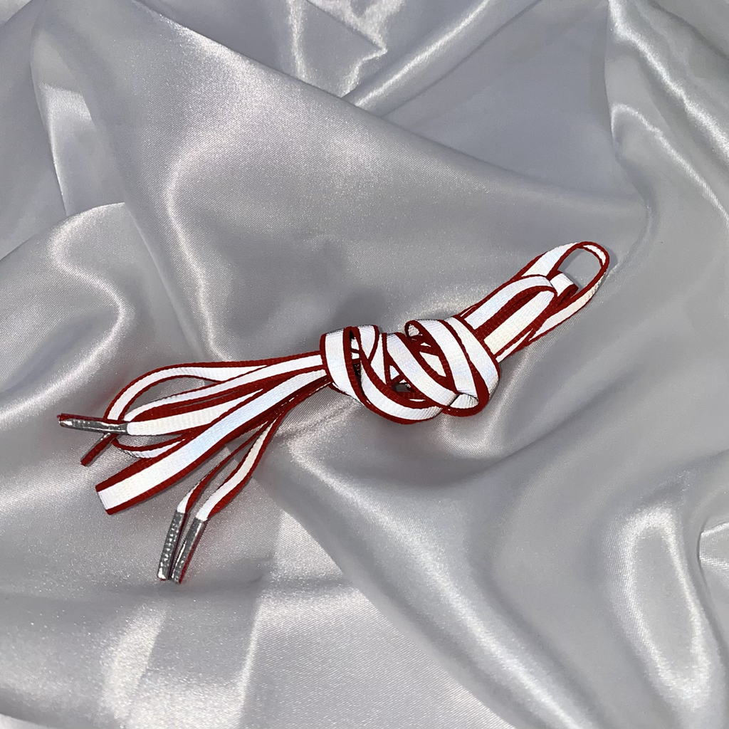 Red Retro Reflective Laces image 1