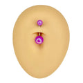 Purple Matte Pearlescent Belly Bar  image 0