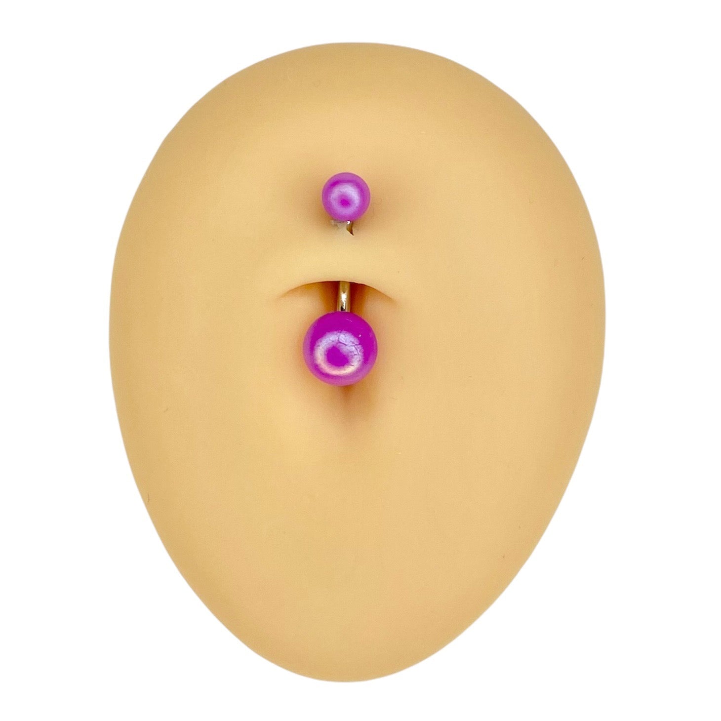 Purple Matte Pearlescent Belly Bar  image 0