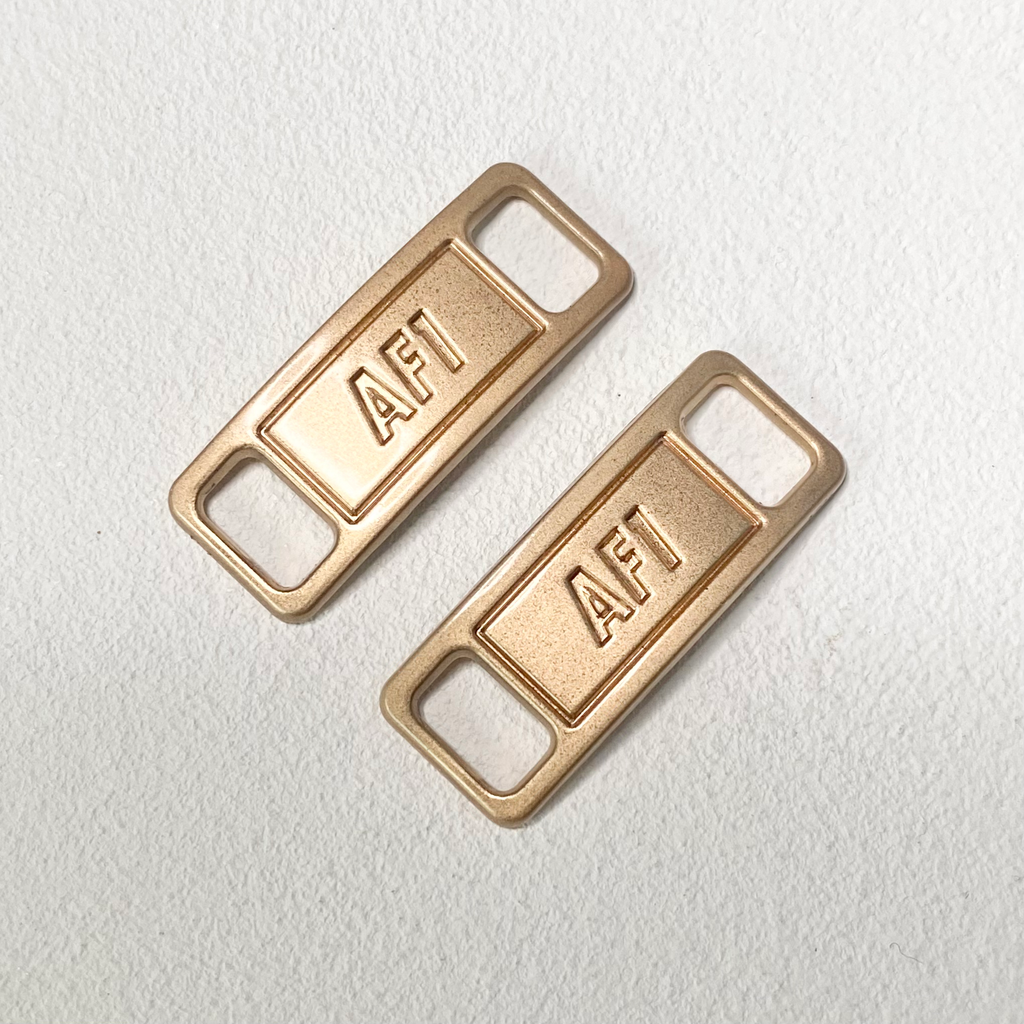 Gold AF1 Shoe Lace Buckle image 1