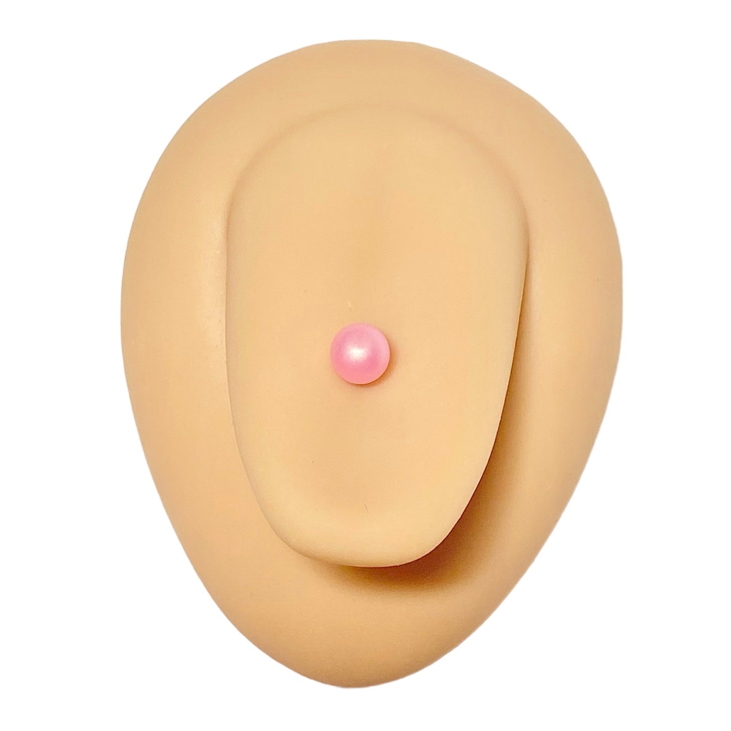 Pink Matte Pearlescent Tongue Bar image 0