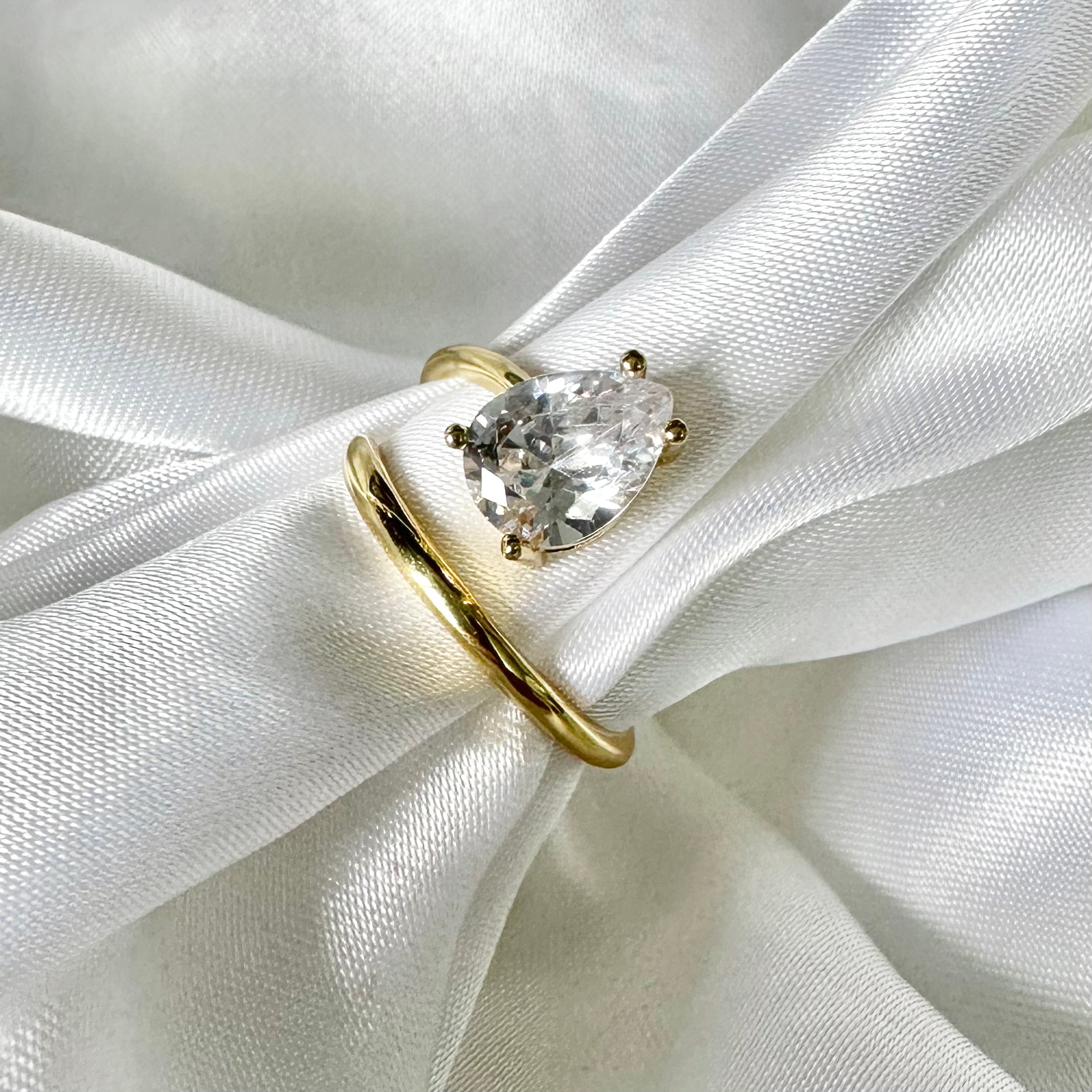 Gold Cry Me A River Ring image 0