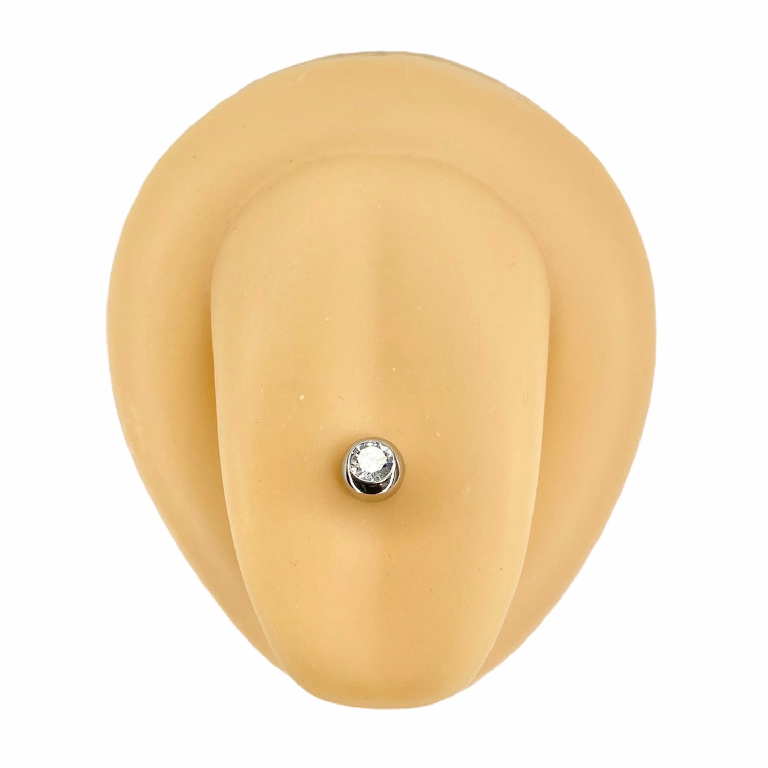 Clear Gem Ball Tongue Bar image 0