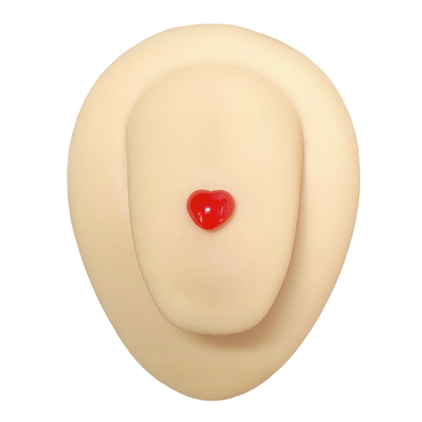 Red Acrylic Heart Tongue Bar image 0
