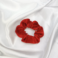 Ruby Red Velvet Scrunchie image 0