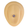 Purple Cabochon Stone Tongue Bar image 0