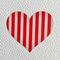 Candy Cane Heart Nipple Covers image 0