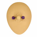 Purple Lava Glitter Prong Set Nipple Bar image 0