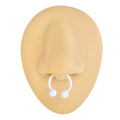 White Bio Flex Horseshoe Hoop  image 0