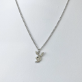 Silver Cubic Zirconia Playboy Necklace image 0