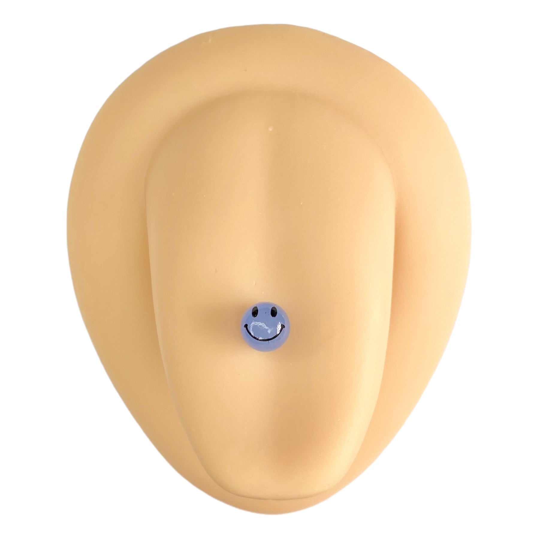 Blue Smiley Face Tongue Bar image 0