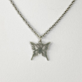 Silver Tribal Butterfly Necklace image 0