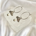 Mushroom Hoop Earrings image 0