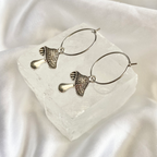 Mushroom Hoop Earrings image 0