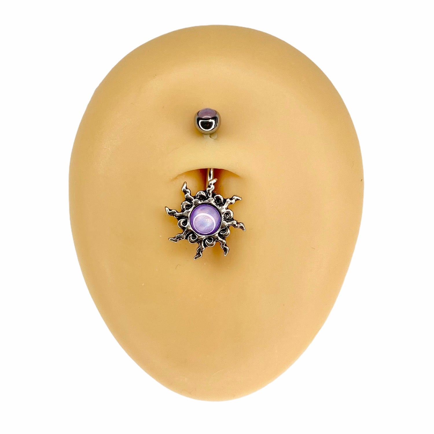 Purple Illuminating Tribal Sun Belly Bar  image 0