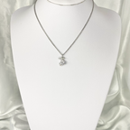 Silver CZ Bling Cherry Necklace image 1