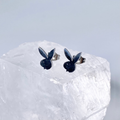 Silver Playboy Stud Earrings image 0