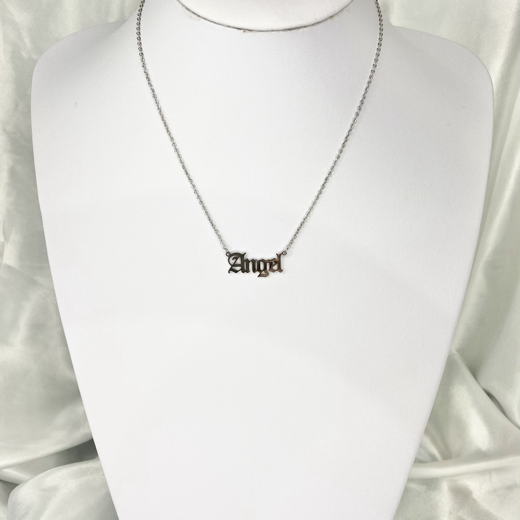 Silver Angel Necklace image 1
