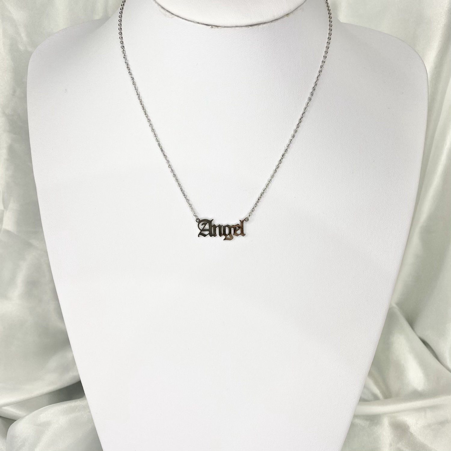 Silver Angel Necklace image 1