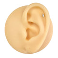 Silver CZ Marquise Flat Back Stud image 0