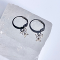 Silver Mini Cubic Zirconia Butterfly Earrings image 0