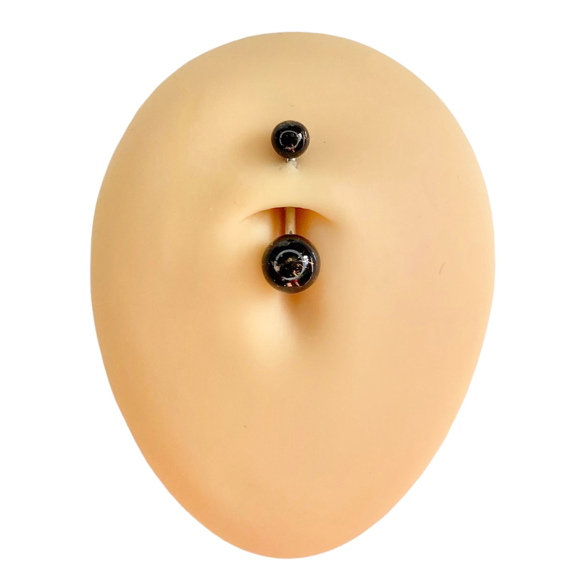 Black Metallic Splatter Belly Bar  image 0