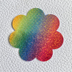 Gold Rainbow Flower Nipple Covers image 0