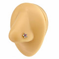 Pink CZ Flower Nose Stud image 0