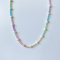 Colourful Y2K Beaded Pearl Necklace image 0