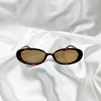 Tortoiseshell Oval Sunglasses image 1