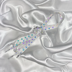 White Rainbow Reflective Star Shoe Laces image 1