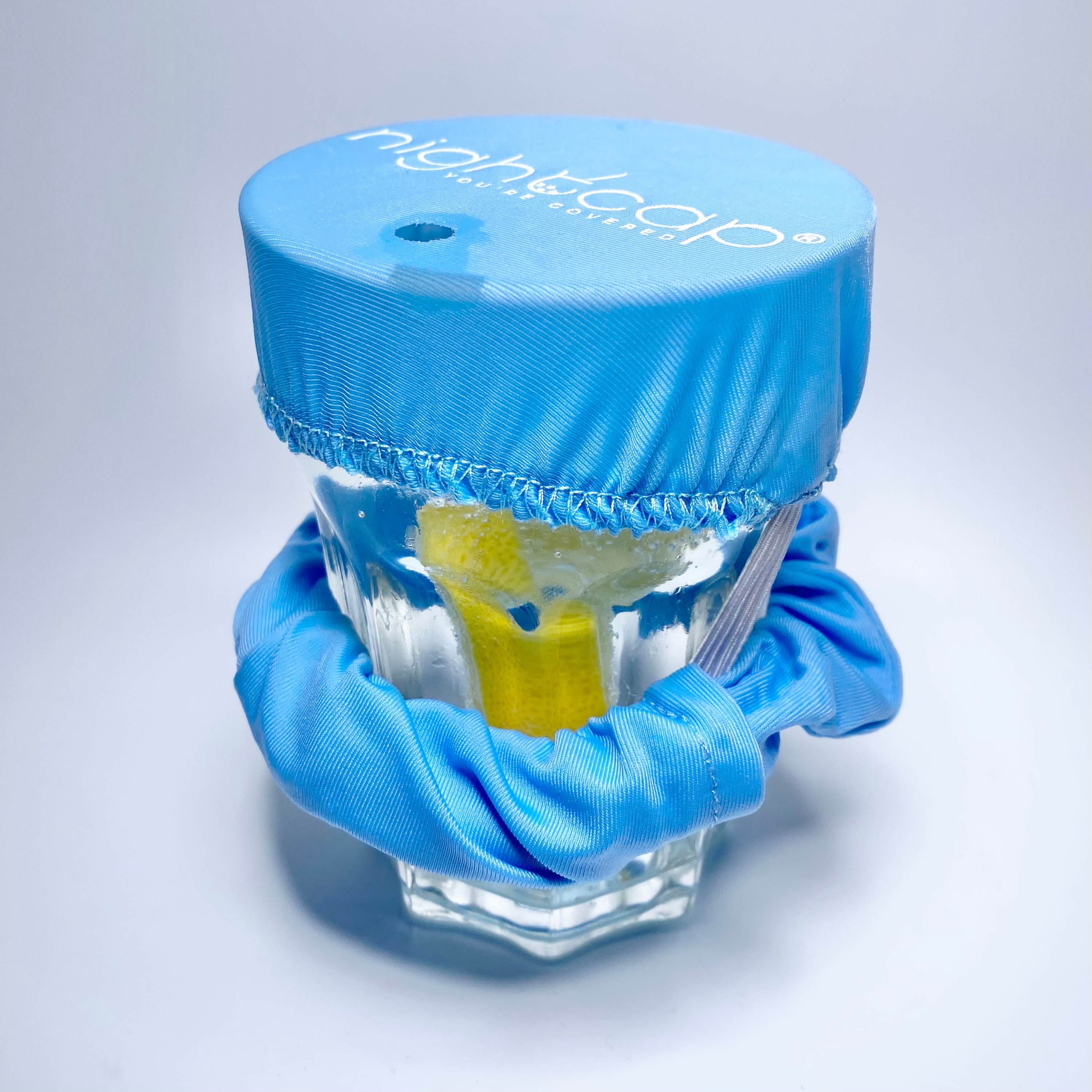 Blue NightCap® Spike Prevention Scrunchie image 1