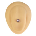 Pink Cabochon Stone Tongue Bar image 0