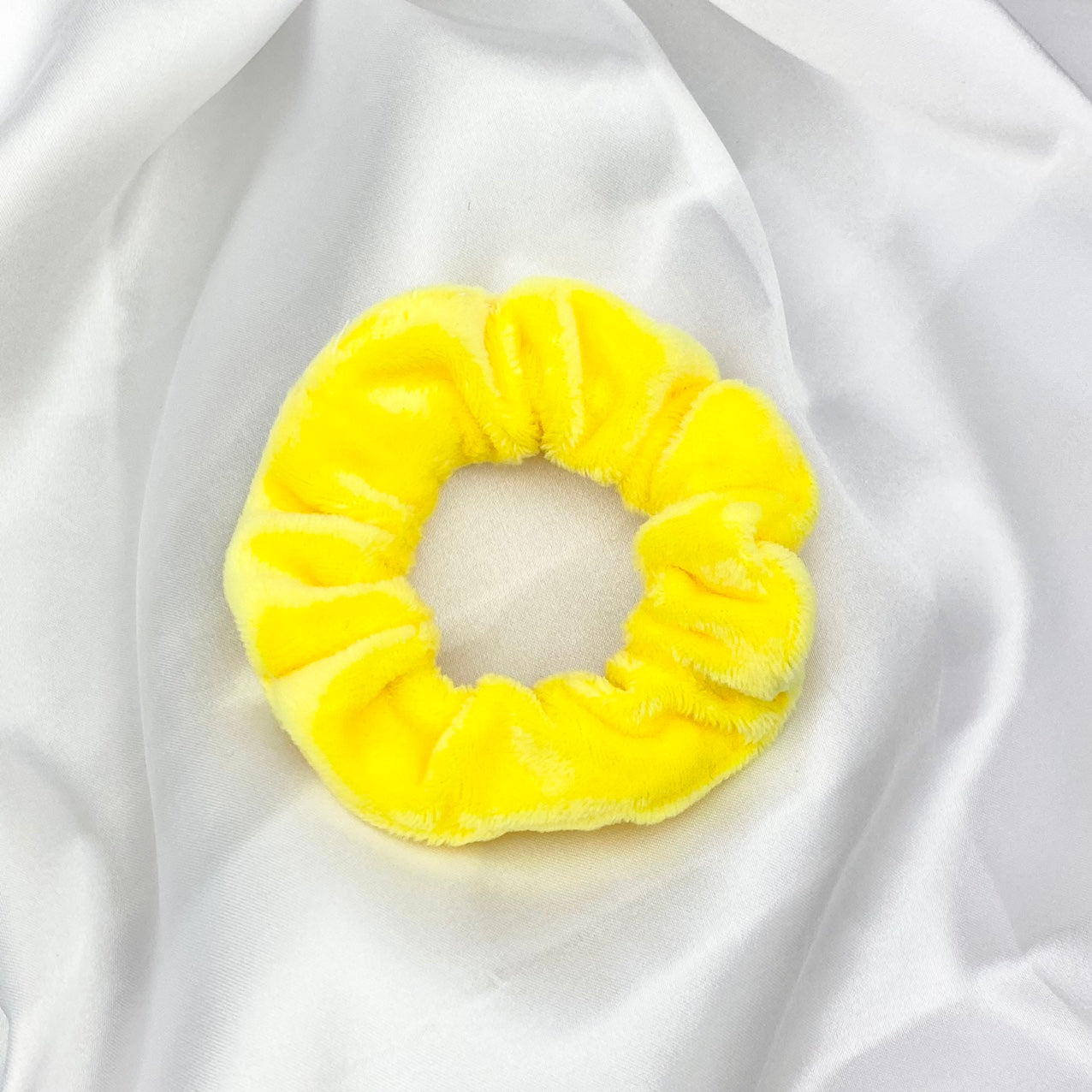 Yellow Velvet Scrunchie image 0