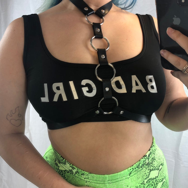 Faux Leather Body Harness image 1