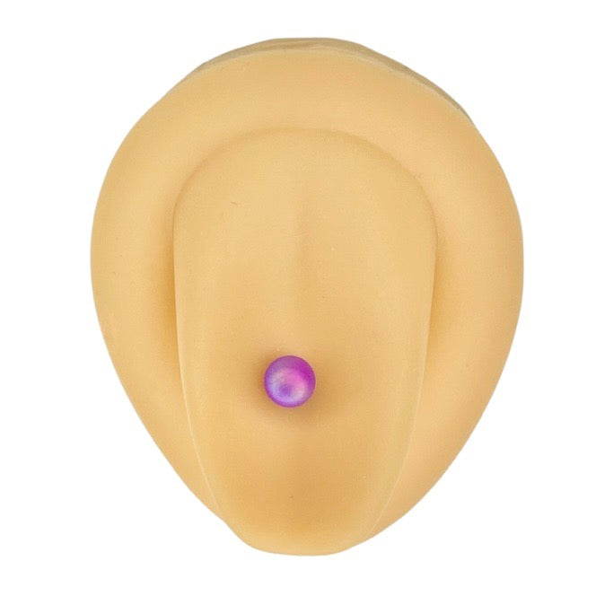Purple Matte Pearlescent Tongue Bar image 0