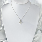 Silver Engraved Snake Necklace image 1