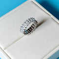 Silver Crystal Crush Ring image 0