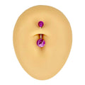 Purple Marble Effect Belly Bar  image 0