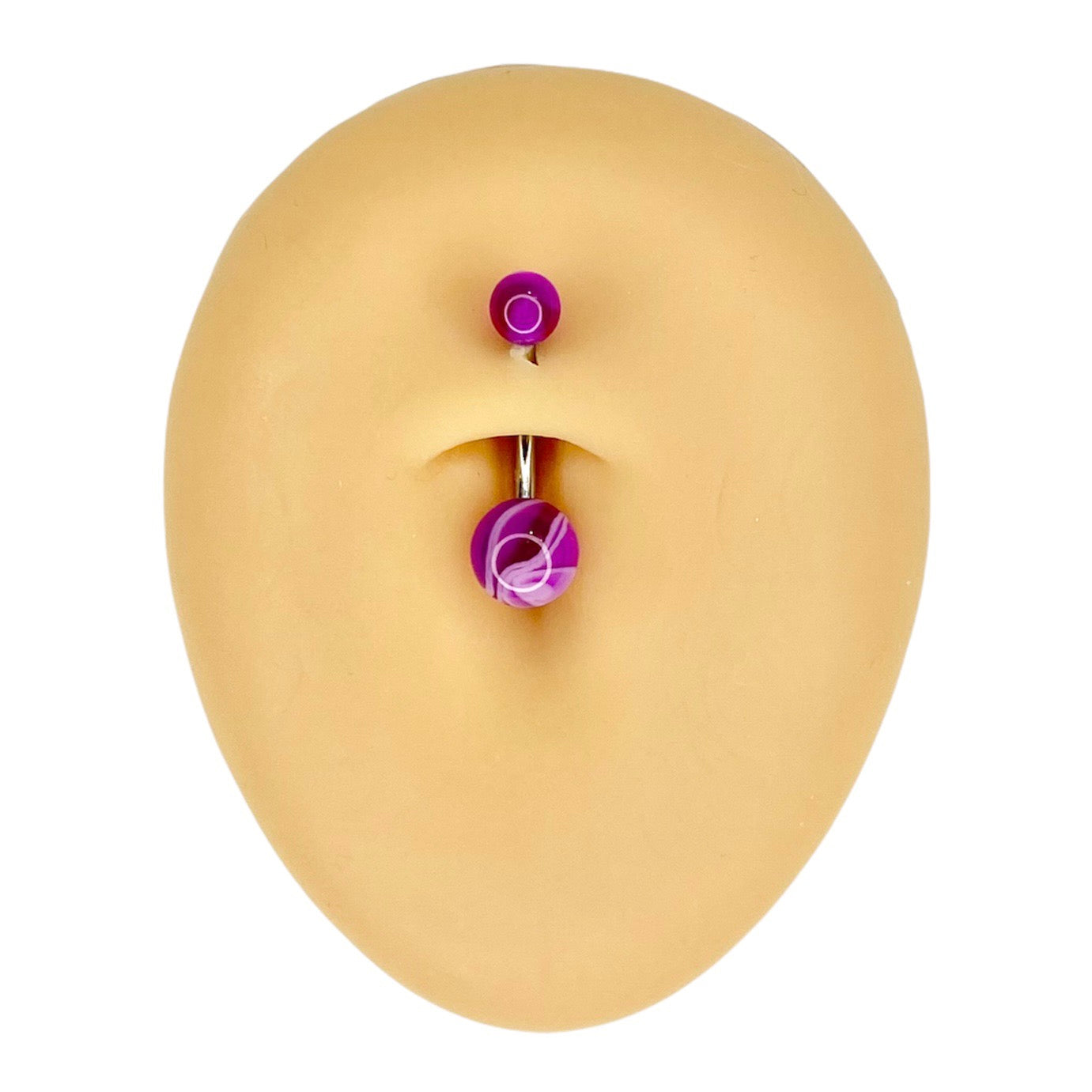 Purple Marble Effect Belly Bar  image 0