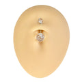 Clear Glitter Belly Bar  image 0