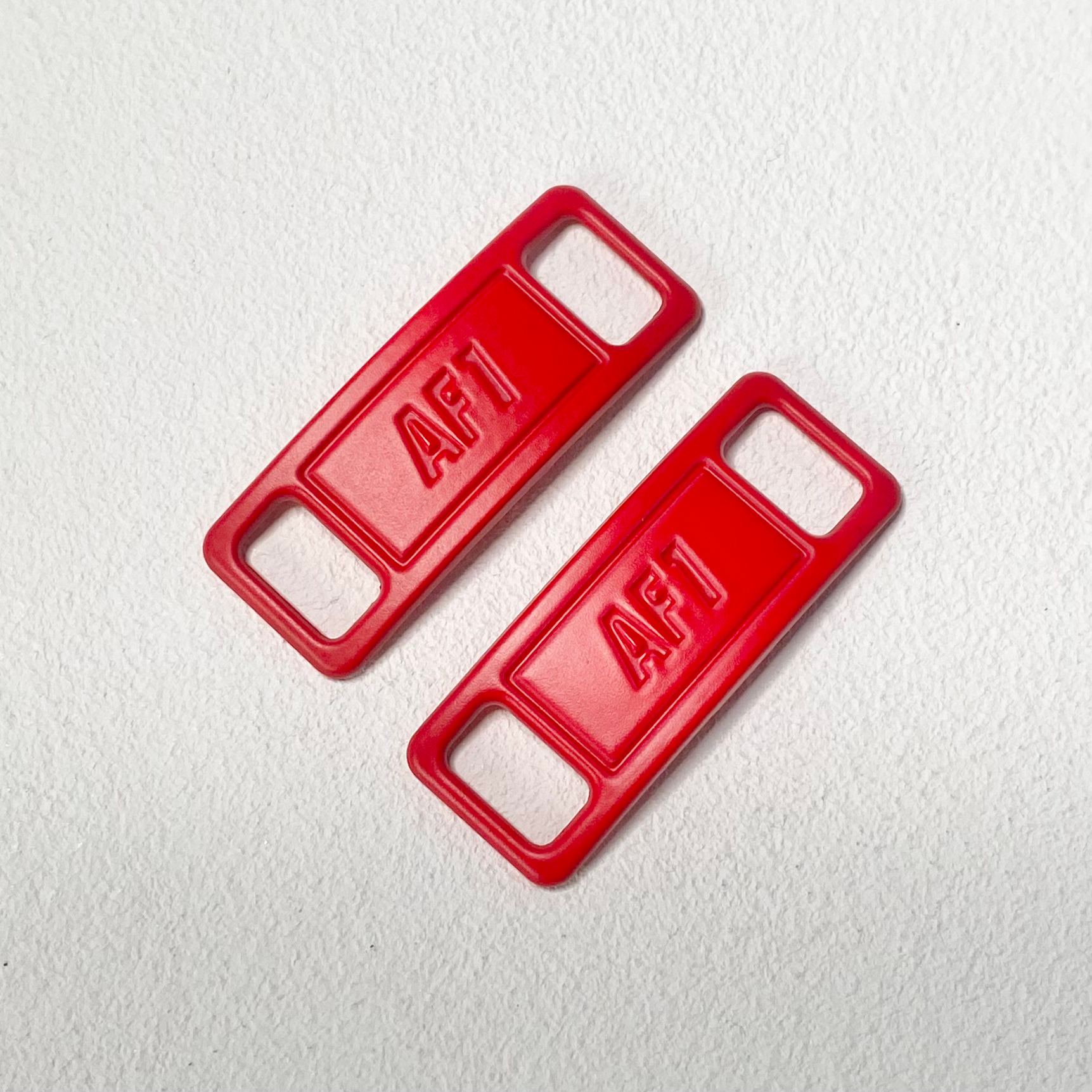 Red AF1 Shoe Lace Buckle image 1