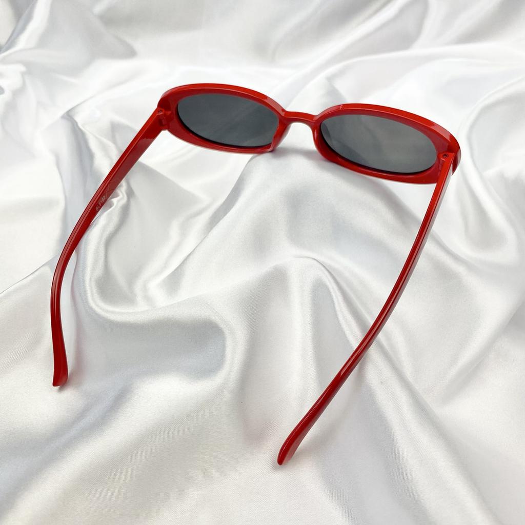 Red Oval Sunglasses image 2