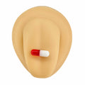 Red Acrylic Pill Tongue Bar image 0