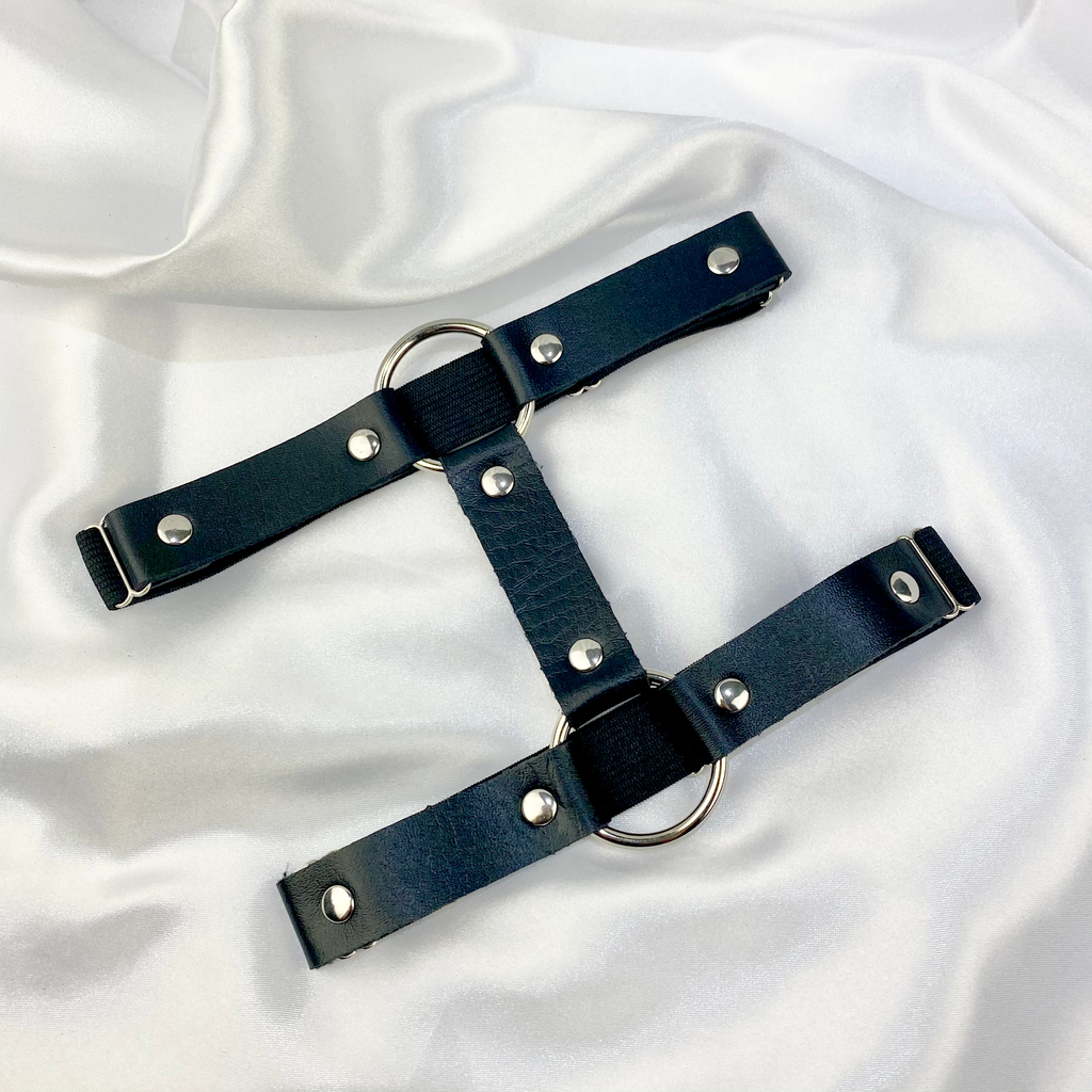 Faux Leather Leg Harness image 0